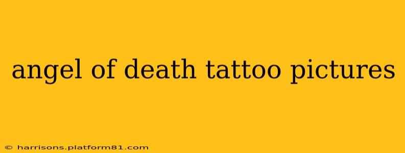 angel of death tattoo pictures