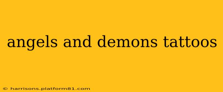 angels and demons tattoos