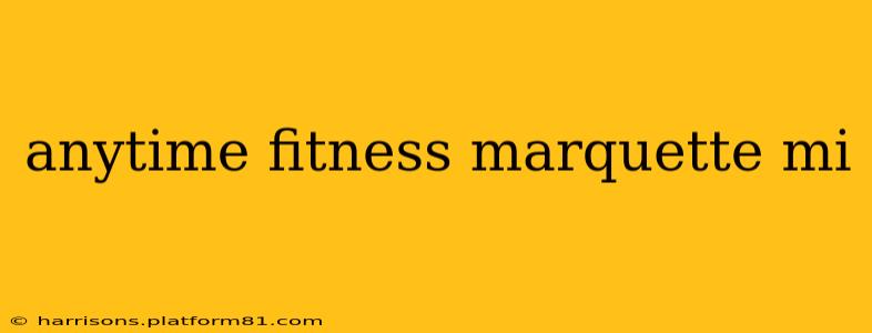 anytime fitness marquette mi