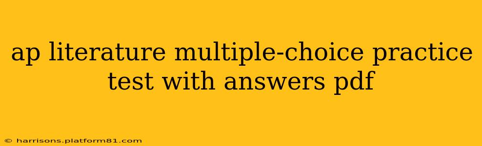 ap literature multiple-choice practice test with answers pdf
