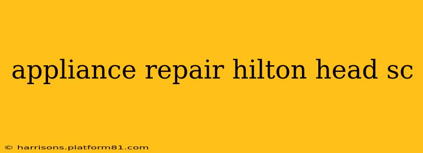 appliance repair hilton head sc