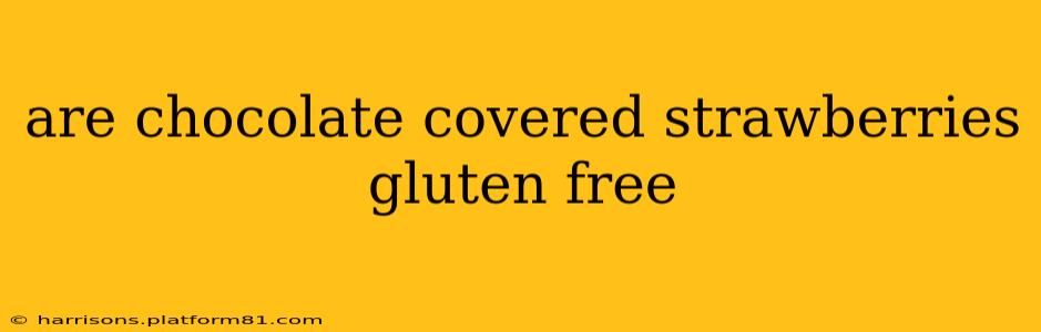are chocolate covered strawberries gluten free