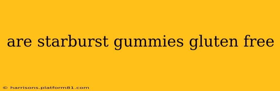 are starburst gummies gluten free