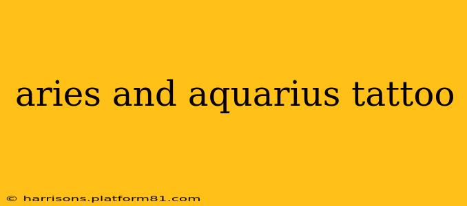 aries and aquarius tattoo