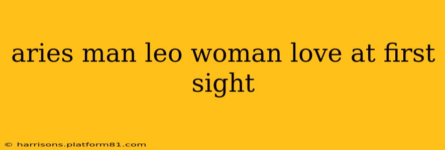 aries man leo woman love at first sight
