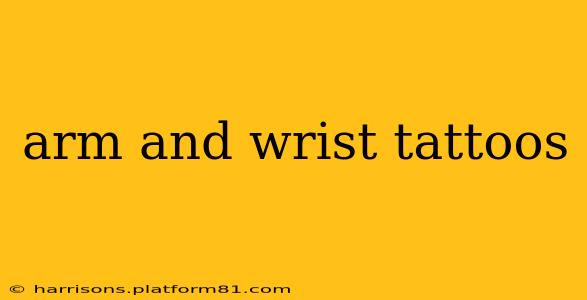 arm and wrist tattoos