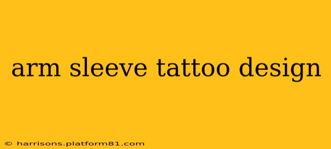 arm sleeve tattoo design