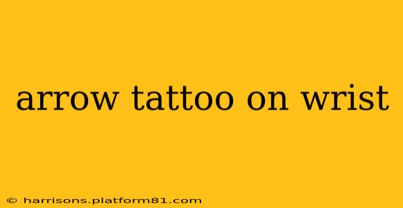 arrow tattoo on wrist