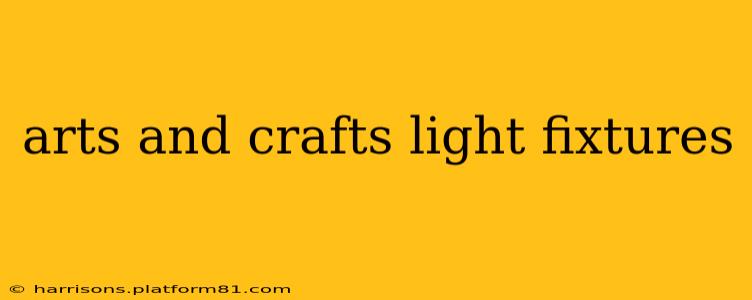 arts and crafts light fixtures