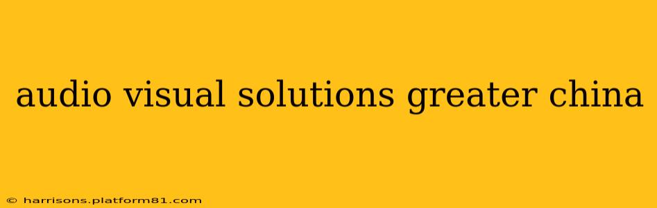audio visual solutions greater china