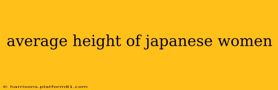 average height of japanese women