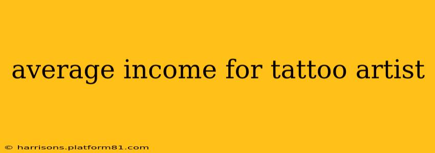 average income for tattoo artist