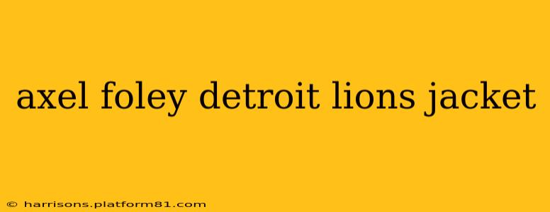 axel foley detroit lions jacket