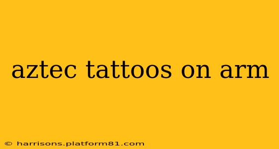 aztec tattoos on arm