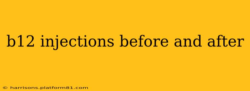 b12 injections before and after