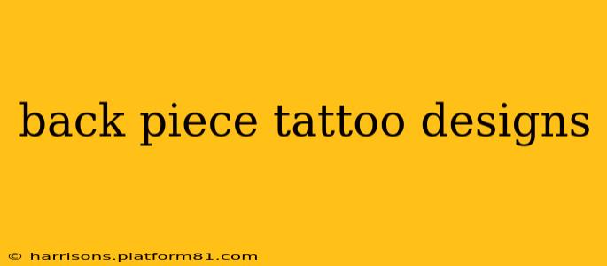 back piece tattoo designs