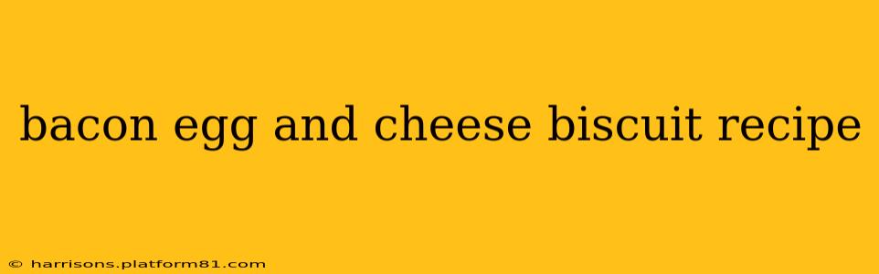 bacon egg and cheese biscuit recipe