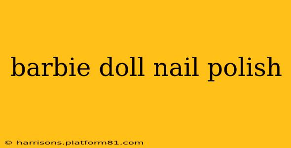 barbie doll nail polish