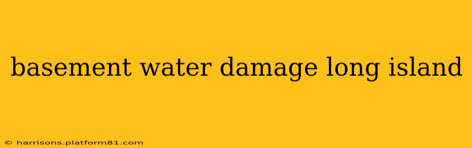 basement water damage long island
