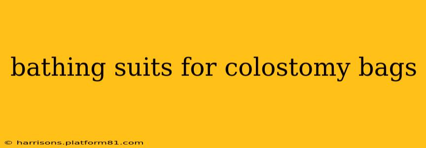 bathing suits for colostomy bags