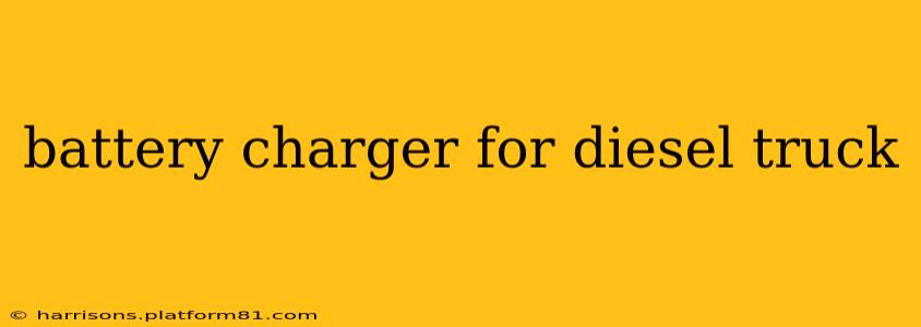 battery charger for diesel truck