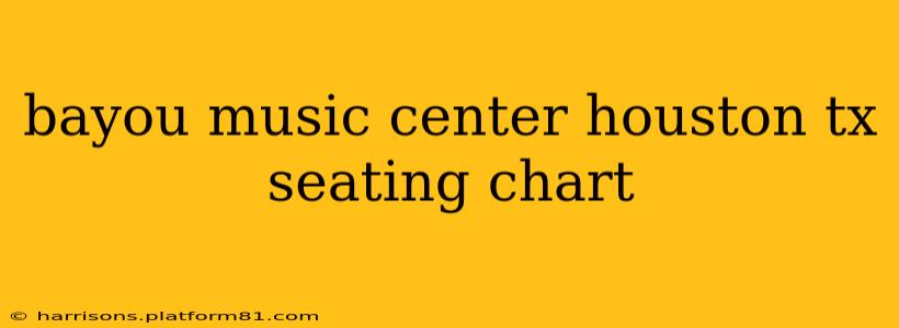 bayou music center houston tx seating chart