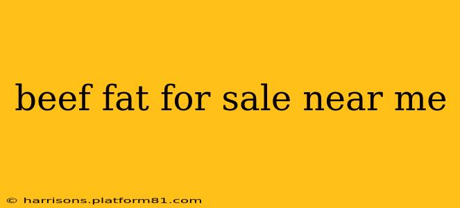 beef fat for sale near me