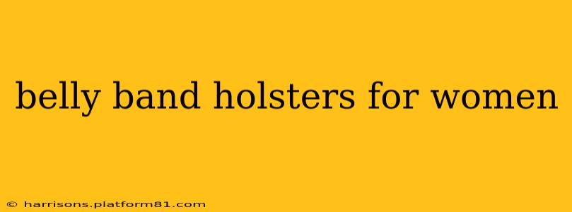belly band holsters for women