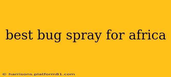 best bug spray for africa