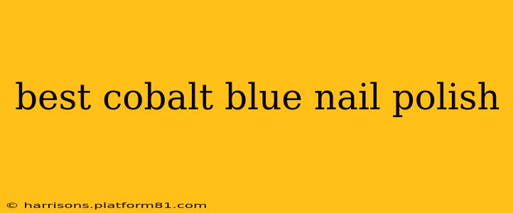 best cobalt blue nail polish