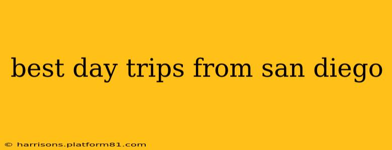 best day trips from san diego