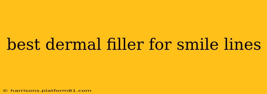 best dermal filler for smile lines
