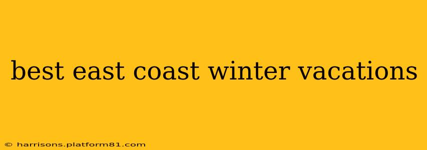 best east coast winter vacations