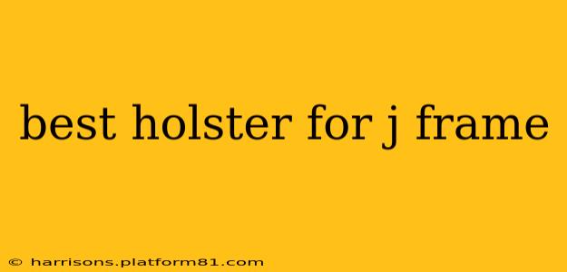 best holster for j frame
