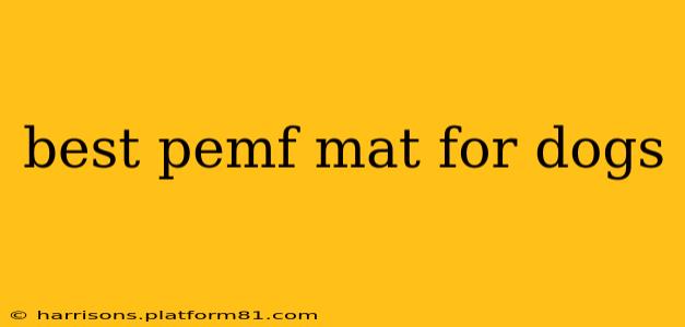 best pemf mat for dogs