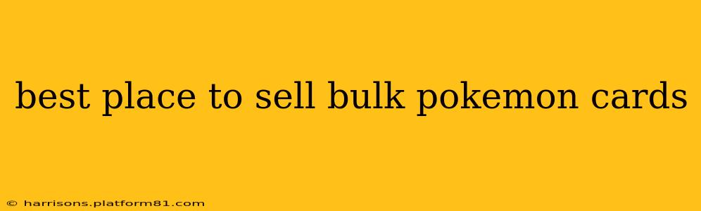 best place to sell bulk pokemon cards