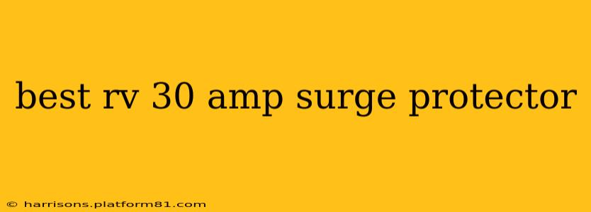 best rv 30 amp surge protector