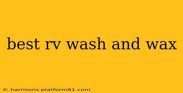 best rv wash and wax