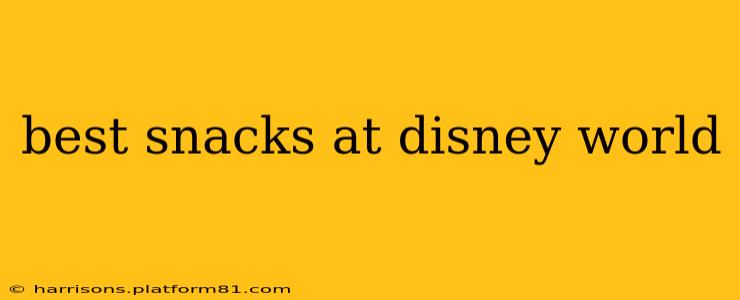 best snacks at disney world