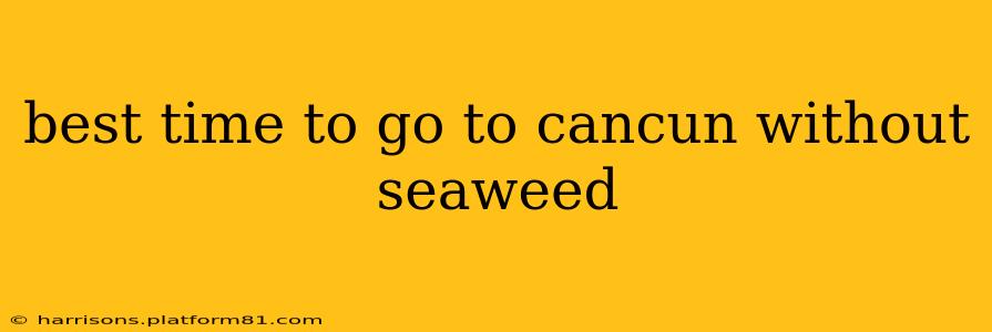 best time to go to cancun without seaweed
