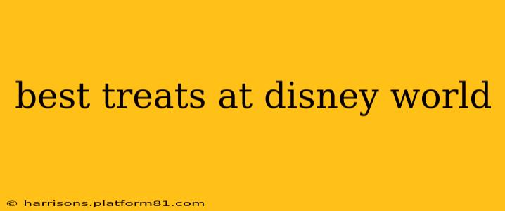best treats at disney world