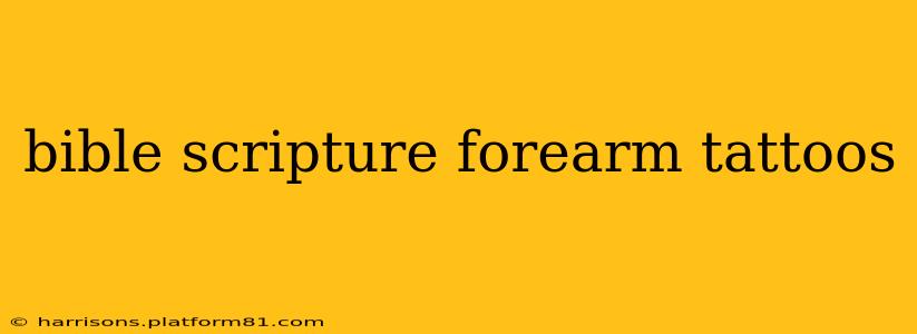 bible scripture forearm tattoos