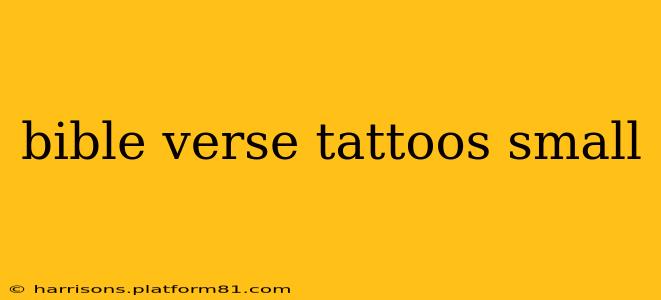 bible verse tattoos small