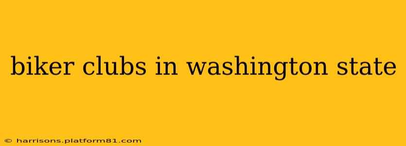biker clubs in washington state