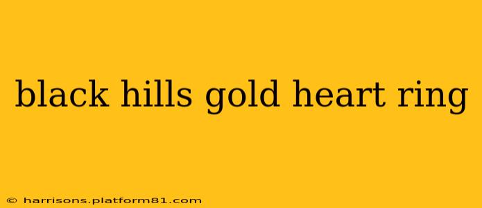 black hills gold heart ring