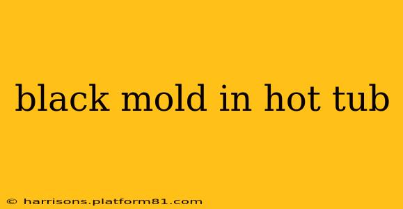 black mold in hot tub