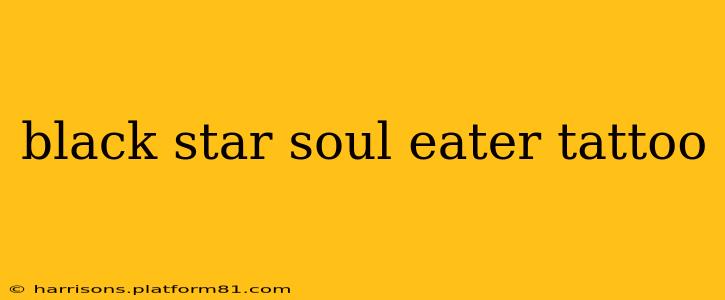 black star soul eater tattoo