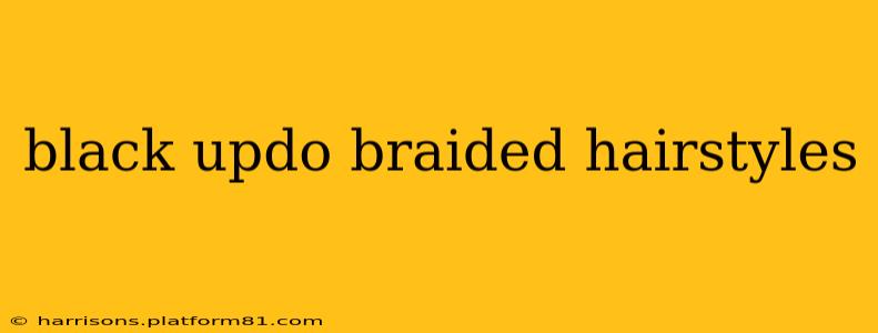 black updo braided hairstyles