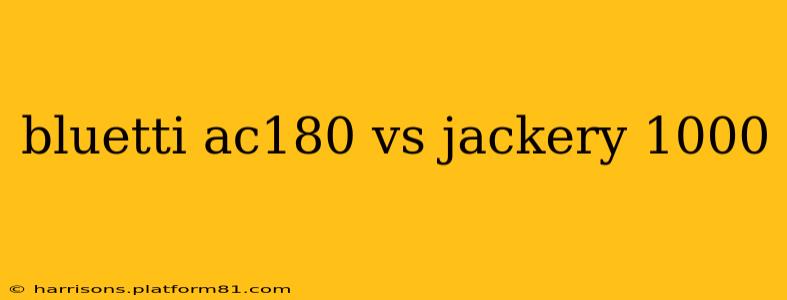 bluetti ac180 vs jackery 1000