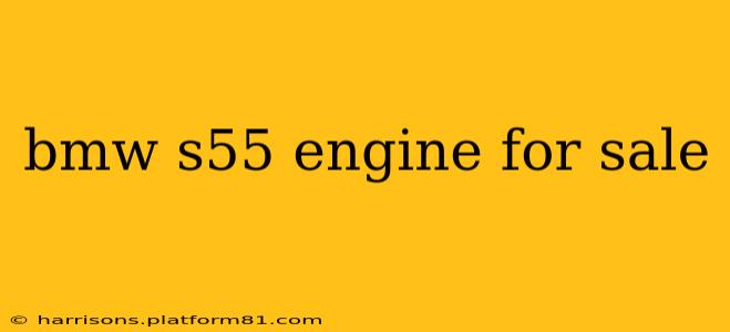 bmw s55 engine for sale